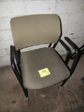 lot of 2 stackable office chairs