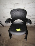 lot of 3 stackable office chairs