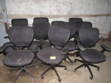 lot of 11 office chairs