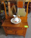 dresser with pitcher