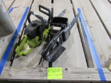 pair of chainsaws