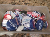 box of political pins