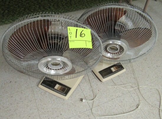 lot of 2 fans