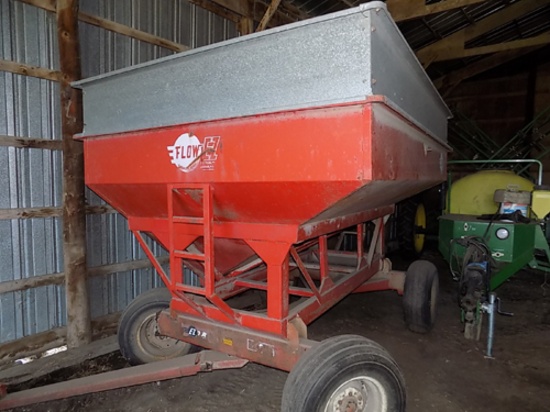 EZ Flow 175 bu gravity box on 8-ton gear