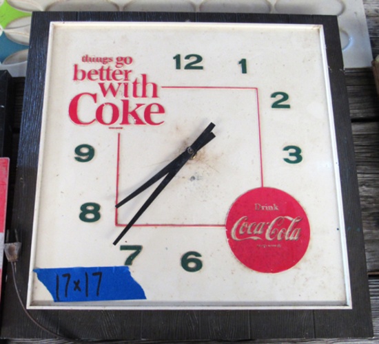 Things go better with Coke clock