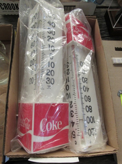 lot of 2 Coke thermometers