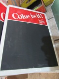 Coke is it! metal chalkboard sign
