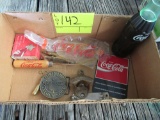 Coca-Cola ice pick, opener & promotional items