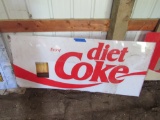 Diet Coke vending machine front logo