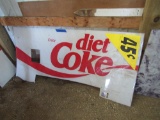 Diet Coke vending machine front logo