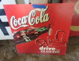 Coca-Cola Drive with Real Refreshment sign