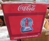 Coke bottle snow globe