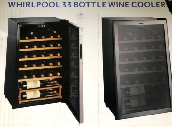 Whirlpool 33 Bottle Wine Cooler and $100 Liquor Mart Gift Card