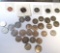 lot of 37 coins, nickels, pennies, quarters