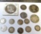 Assorted silver coins, 1 B.U. dollar