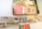 box of Japan stamps