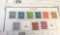 foreign stamps in folder