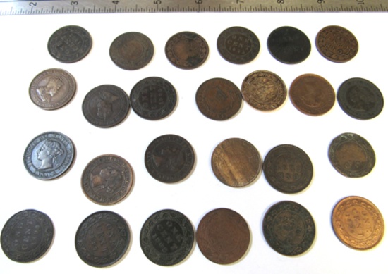Canada- 1841 half penny, lg pennies