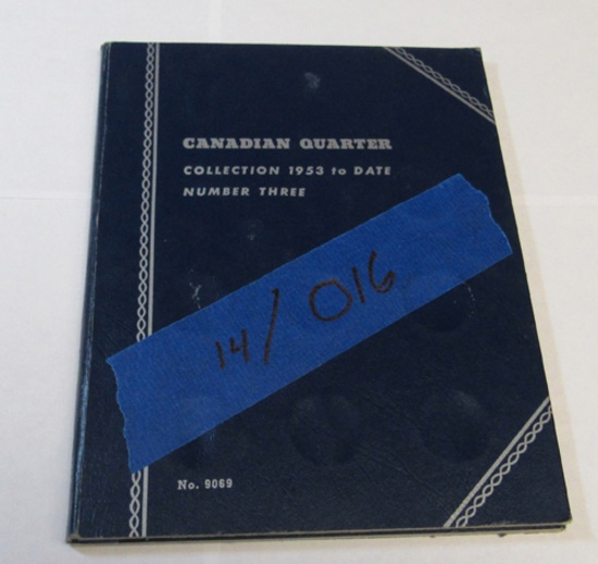 lot of 3 books, Canada sm cent 1920-, Quarter 1953-, sm cent 1973-
