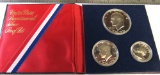 Bicentennial silver proof set, 3 coins