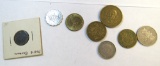 old asst foreign coinage, 102 coins