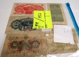6 Japanese notes