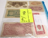 6 Japanese notes