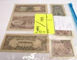 Military-Japan Occupied Counries, 6 notes