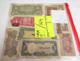 8 Mexican notes, Japanese Occupied