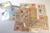 Japanese post cards & air mail