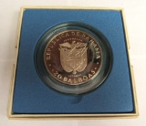 20 Balboas Rep of Panama 1974 silver coin