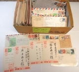 Japan postcards, airmail, envelopes