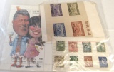 Japan Bill Clinton stamps