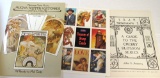 Japanese stamp and postcard albums and books, paper dolls