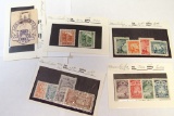 Japan post cards, stamps