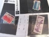 Japan stamps, XF & VF card