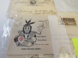 1891 US postcard, 1959 US Airmail, Boston Tea Party, 1953 N. Dakota