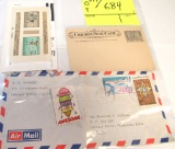 airmail, Canada stamps, Unicef stamps