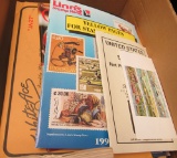 stamp catalogs, adverts