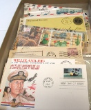 US postcards, 1st day covers, airmail