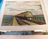 1943 colored views of points along Souther Pacific Line