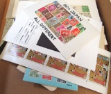 box of Japan stamps