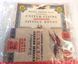 Postal savings plan, US defence savings bond books