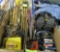 2 boxes of ice fishing equipment