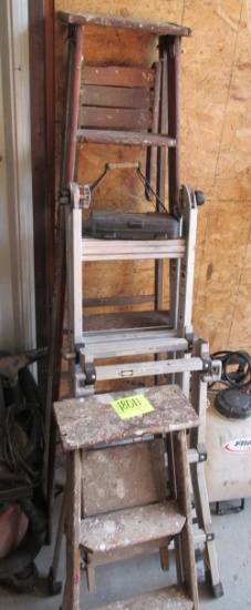 lot of 3 ladders