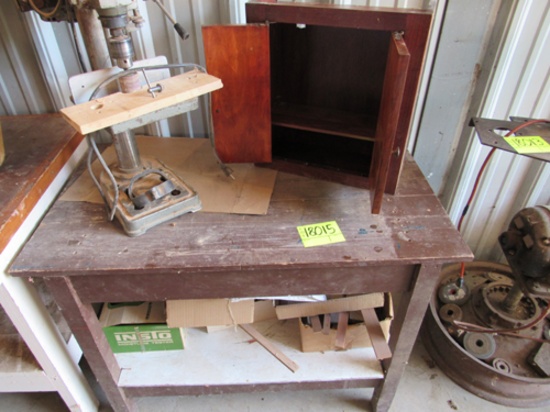 table and small cabinet