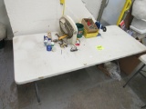 6' table and contents on top