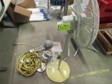 fan, lamps & ext cords