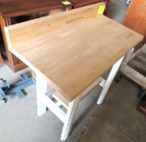 butcher block table