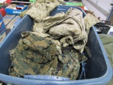 military socks, hats, fatigues, field jacket